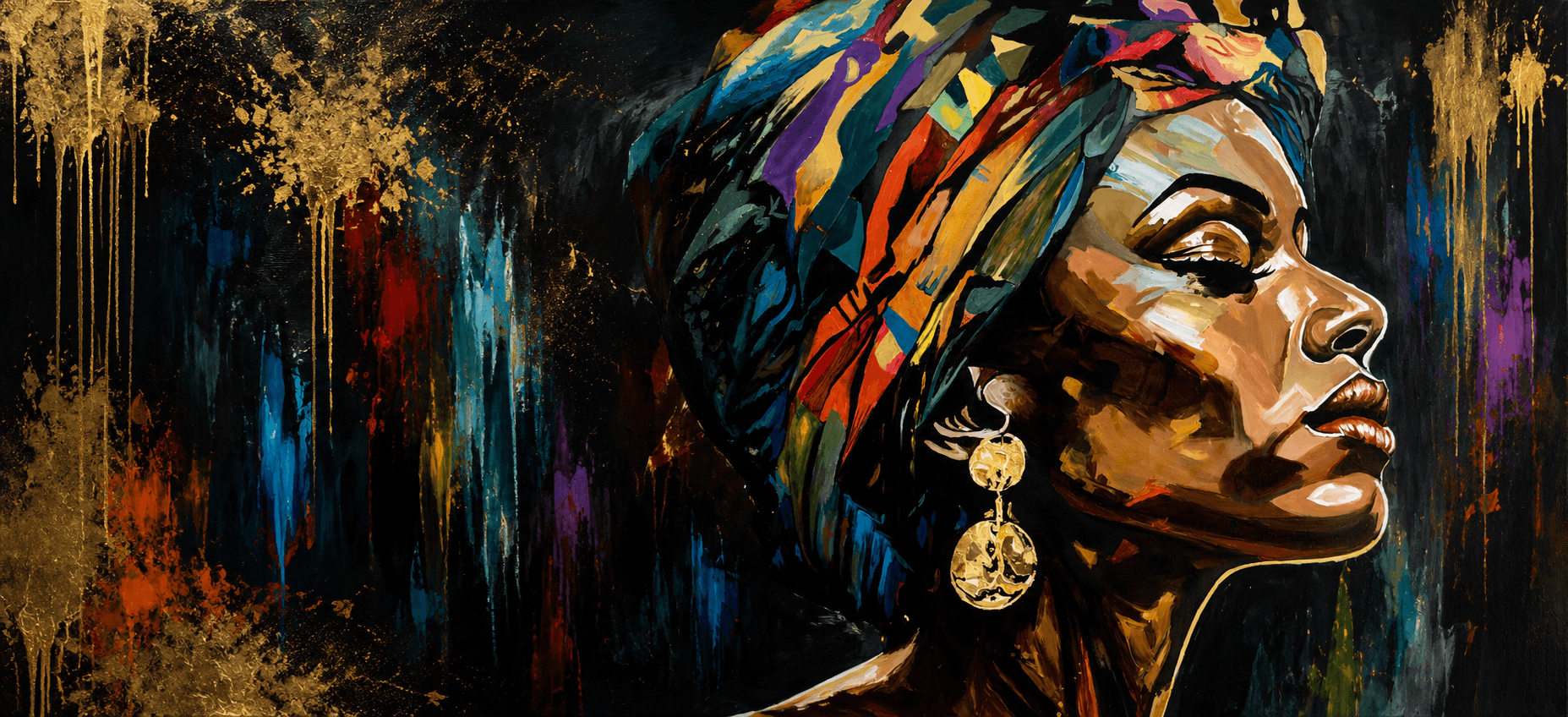 Artwork banner based on a painting by Mariza Ntzala